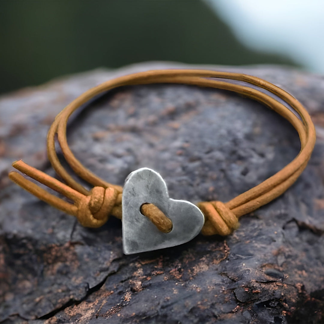 Amoura - Artisan Bracelet Featuring Heart Design