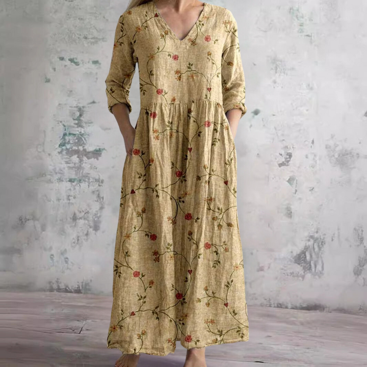 Rose™ – Elegant Floral Print Dress for Effortless Style