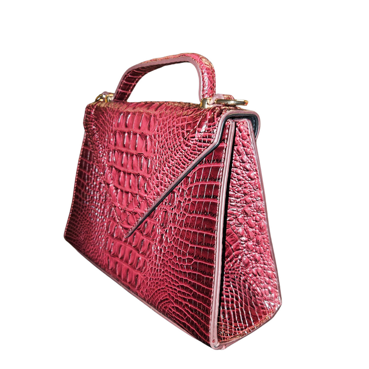 Deep Wine Red Valentina Handbag