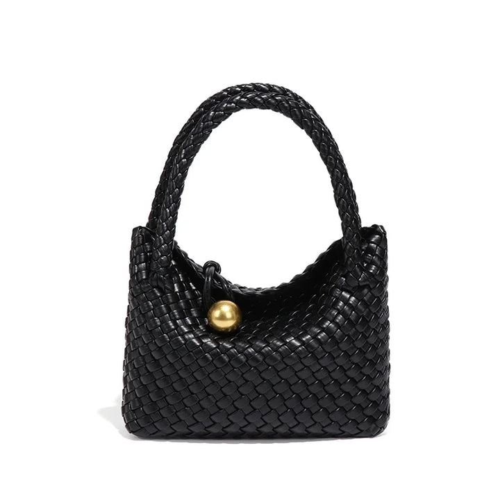 ASTRID™ | Chic Leather Handbag with Gold Detailing