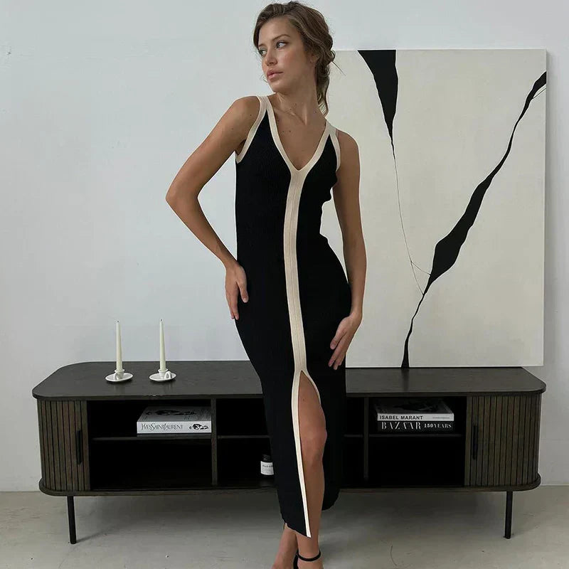 Ines | V-Neck Sleeveless Dress