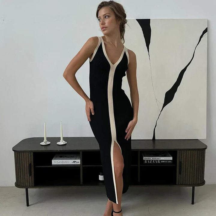 Ines | V-Neck Sleeveless Dress