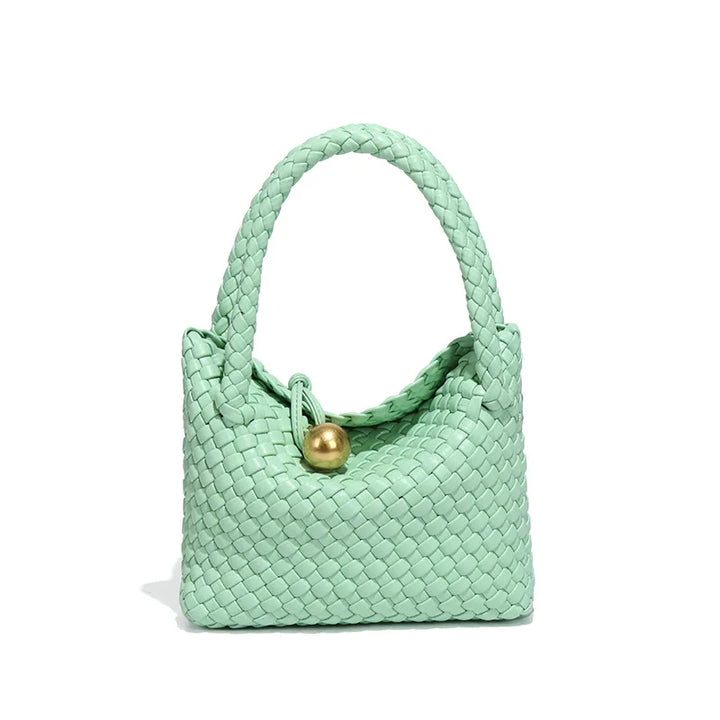 ASTRID™ | Chic Leather Handbag with Gold Detailing