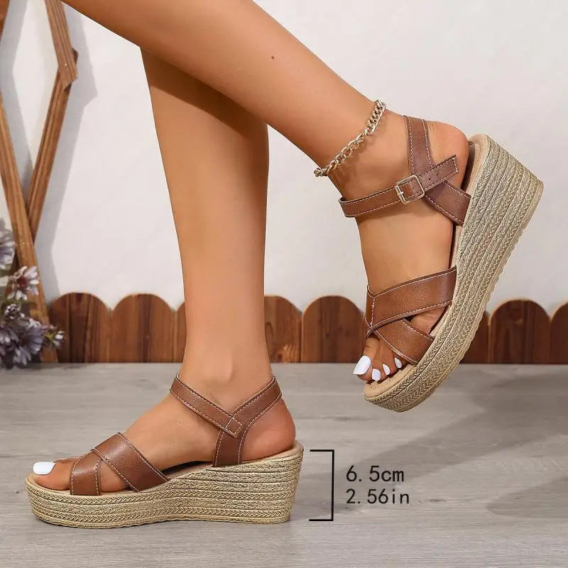 Isabeau™ | Chic Wedge Sandals
