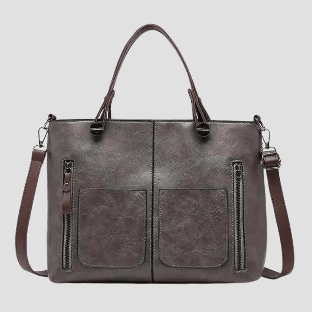 Chic Retro Leather Shoulder Bag