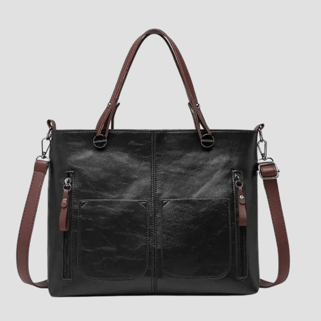 Chic Retro Leather Shoulder Bag