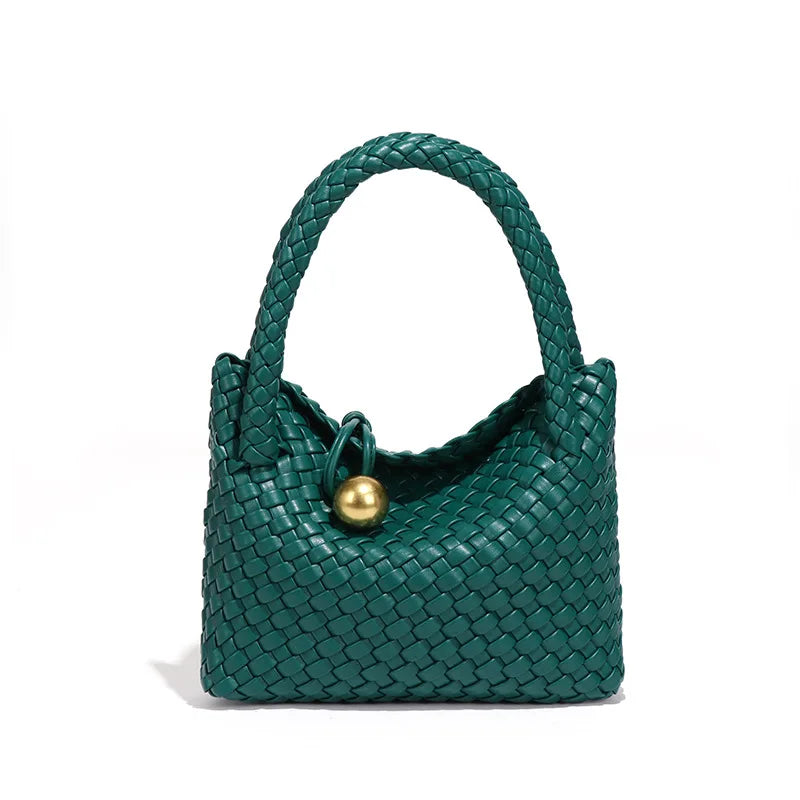 ASTRID™ | Chic Leather Handbag with Gold Detailing