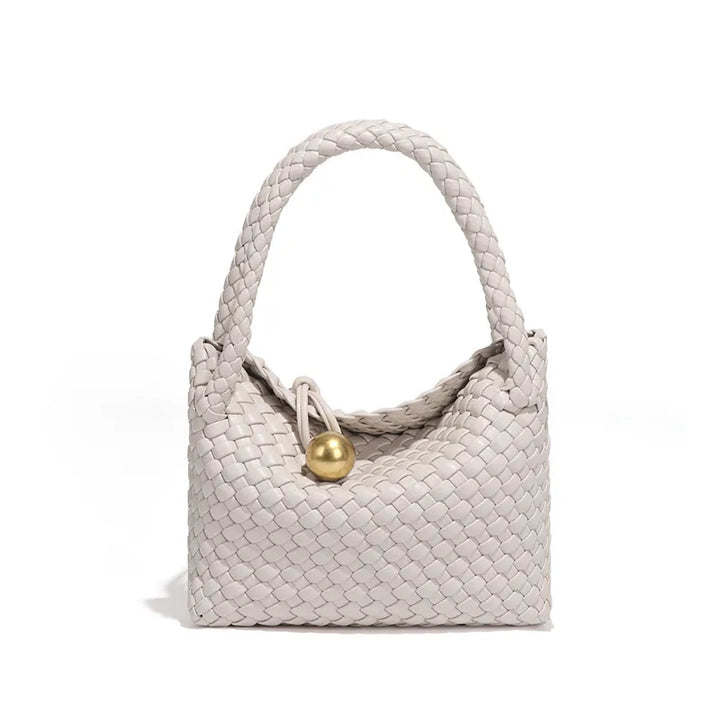 ASTRID™ | Chic Leather Handbag with Gold Detailing