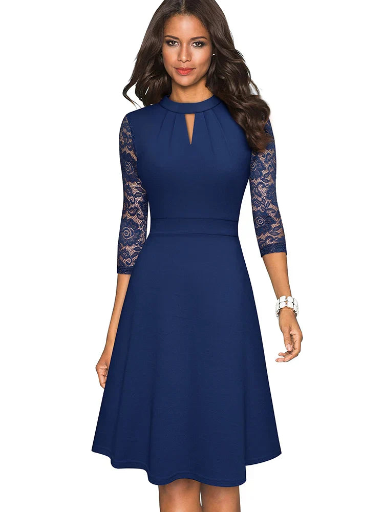 ELKE ELEGANT LACE DRESS