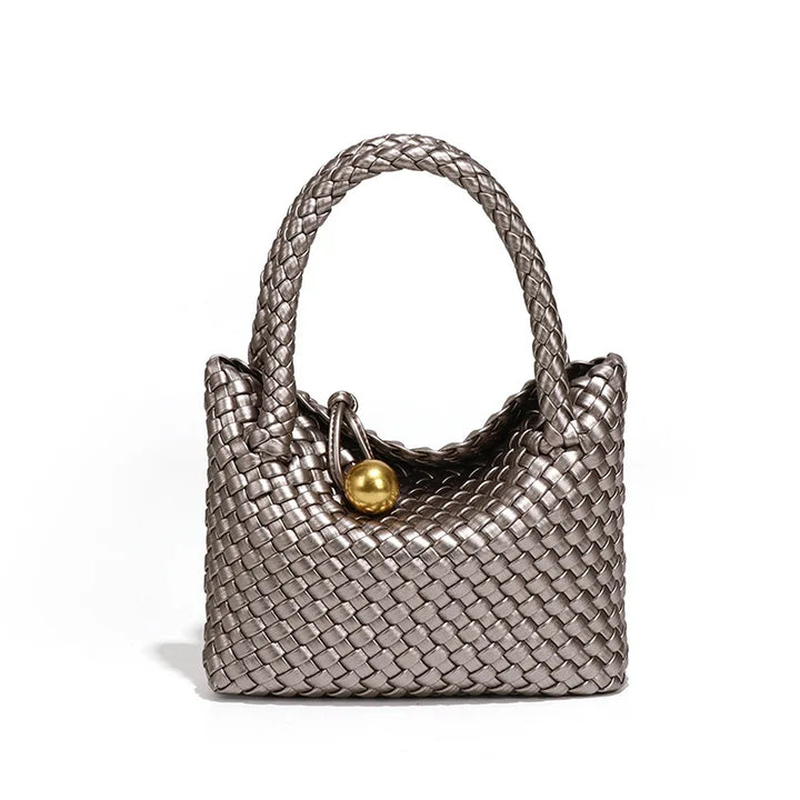 ASTRID™ | Chic Leather Handbag with Gold Detailing
