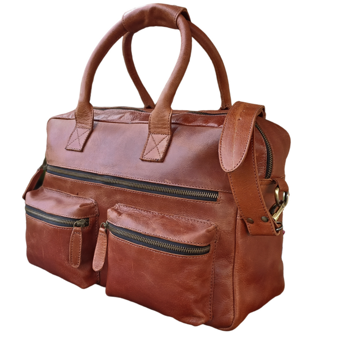 Chic Rustic Brown Portfolio Tote
