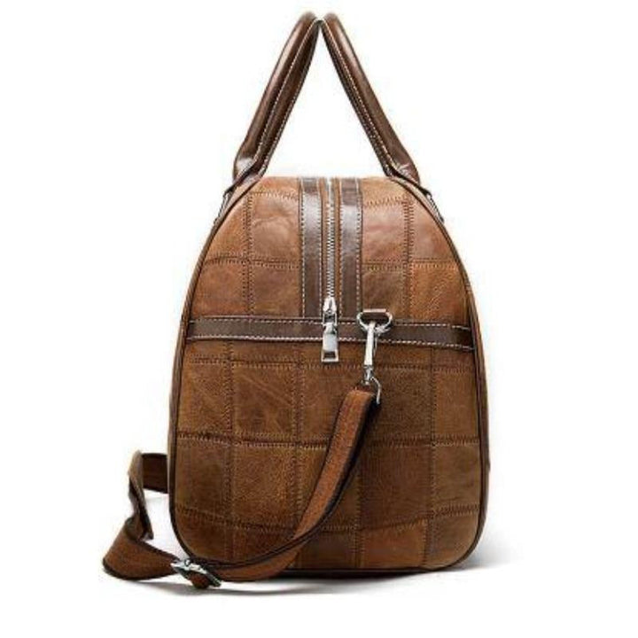 Unisex Authentic Soft Leather Travel Tote