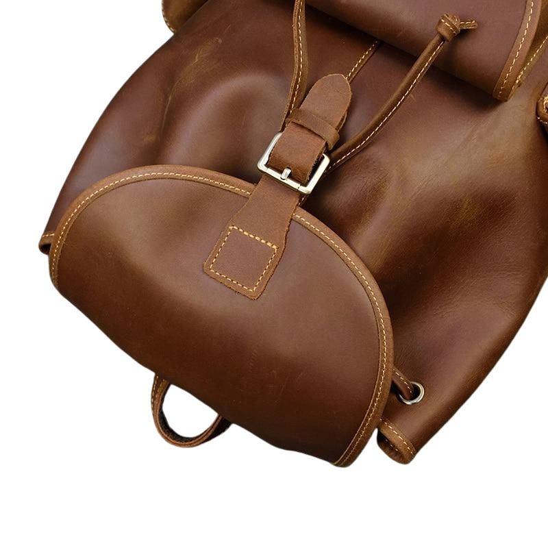 Unisex Distressed Leather Backpack