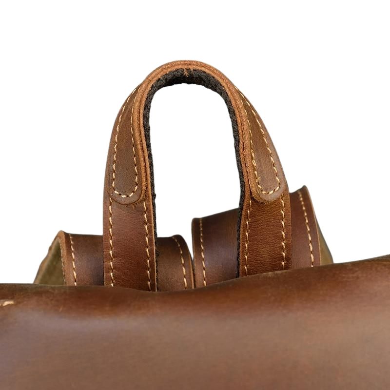 Unisex Distressed Leather Backpack