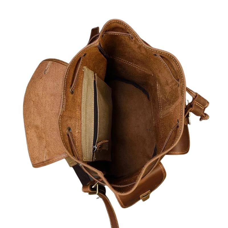 Unisex Distressed Leather Backpack