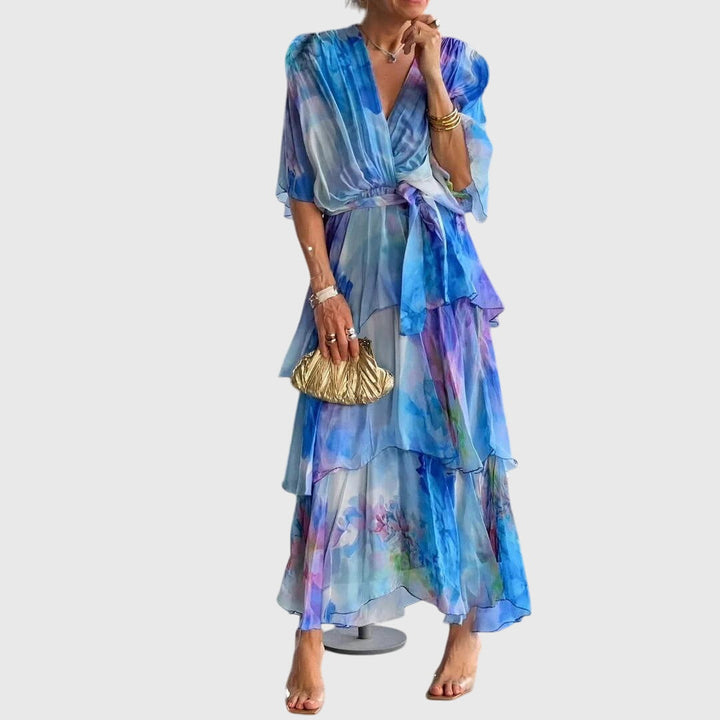 Angelica | Chic Layered Dress for Summer Elegance