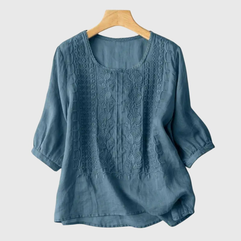 Alora - Timeless Floral Blouse