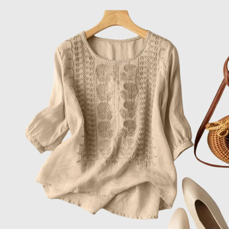 Alora - Timeless Floral Blouse