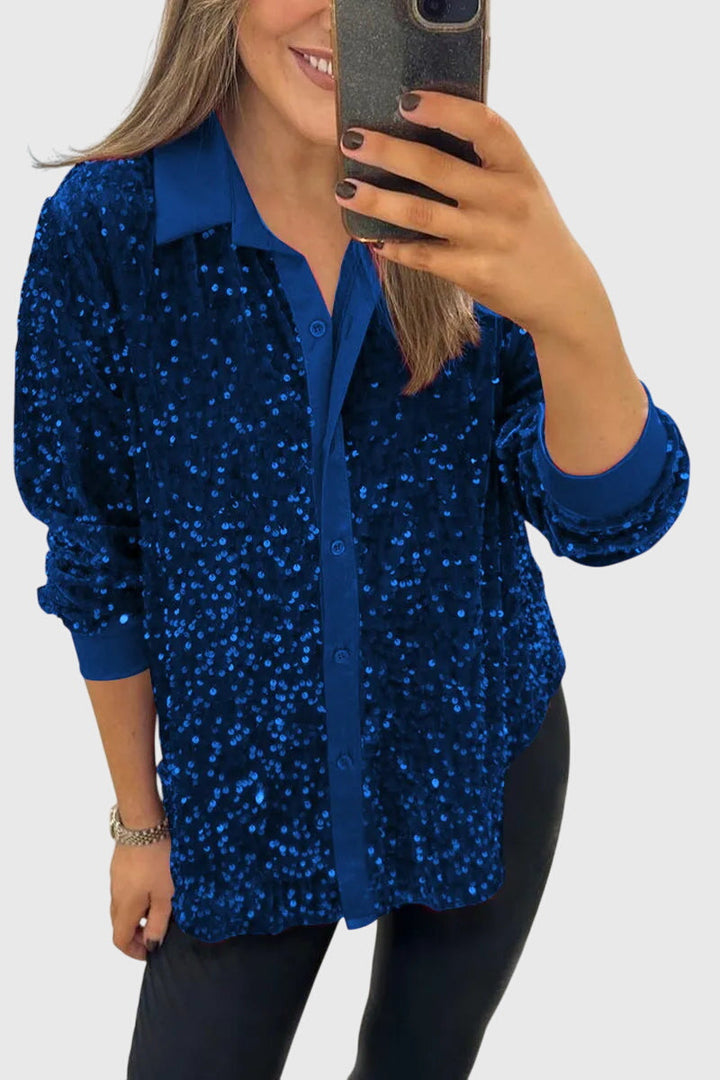 Bryony - Shimmering Sequin Blouse