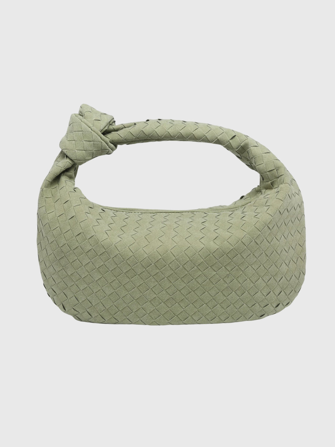 Celeste | Medium Suede Bag with Knotted Braided Detail