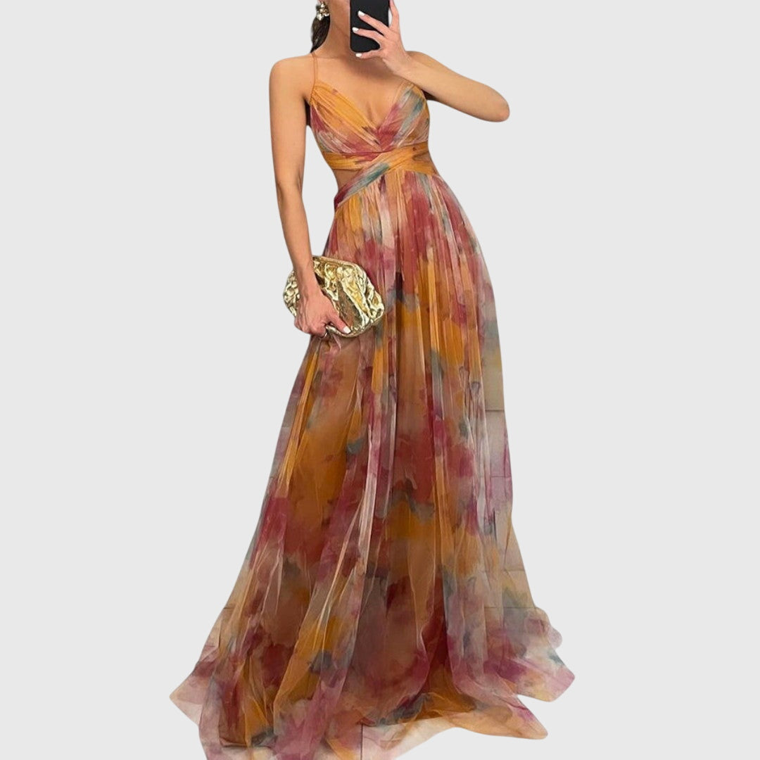 Chelsea - Elegant Floral Maxi Dress