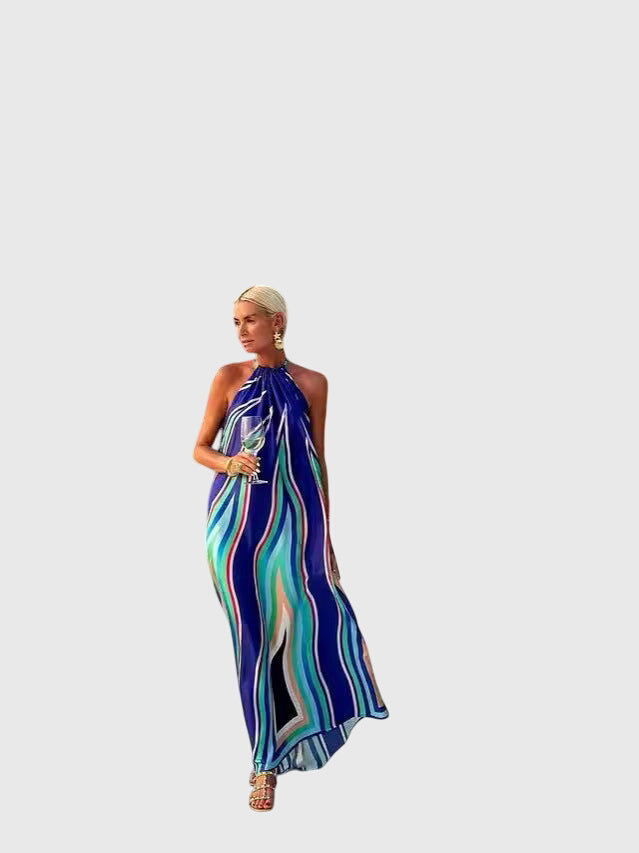 Carrie - Halter Neck Maxi Dress