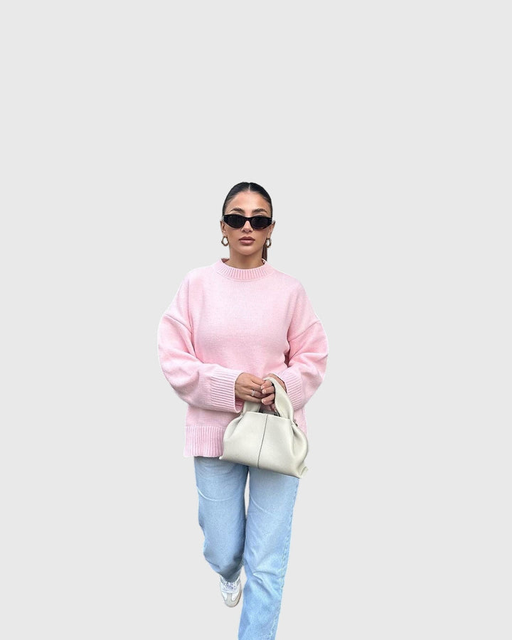 Bailee | Cozy Blush Pink Sweater