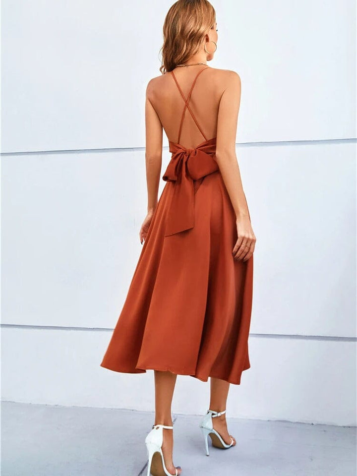 Alessia™ | Silk Strapless Maxi Dress