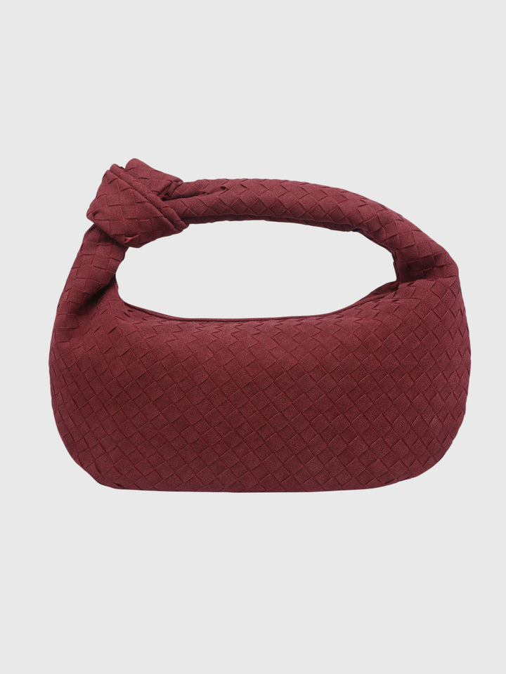 Celeste | Medium Suede Bag with Knotted Braided Detail