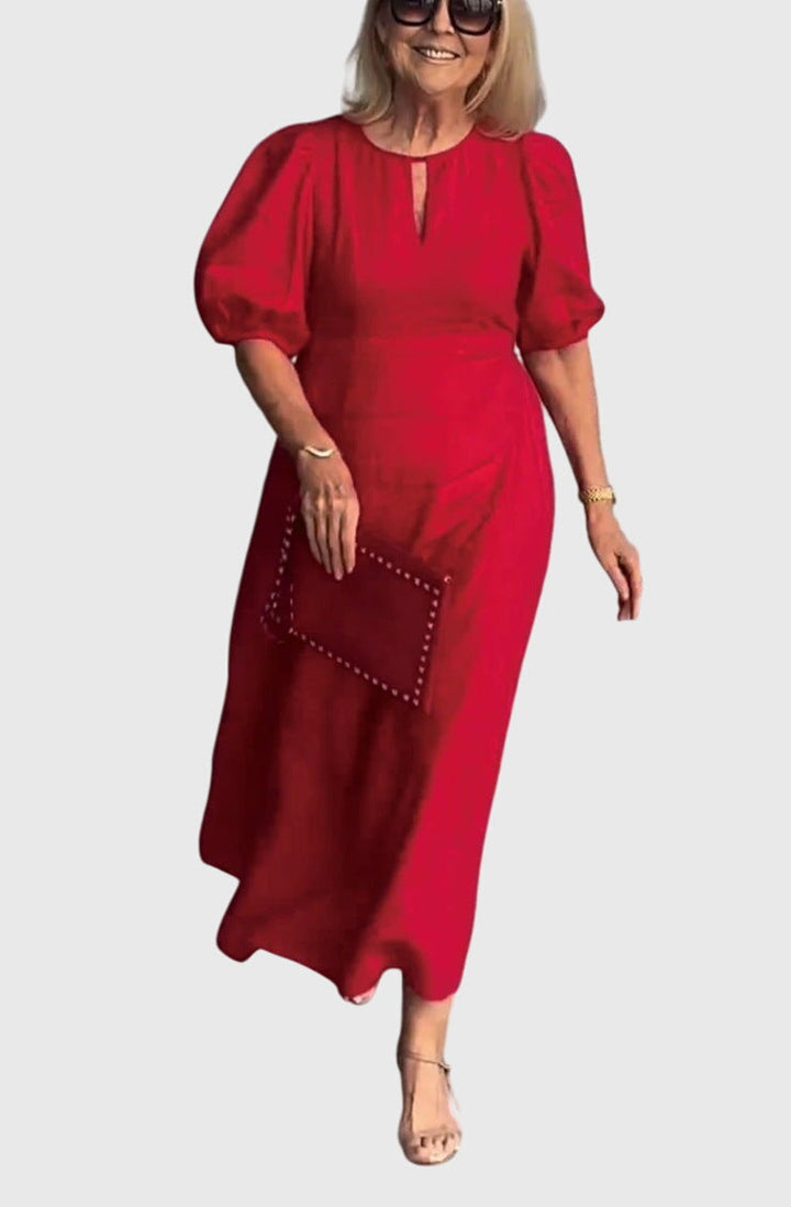 Aime - Chic Midi Dress with Elegant Essence