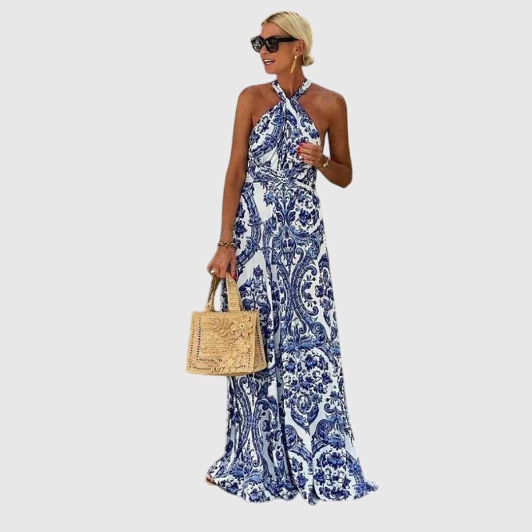 Carol - Sleeveless Halter Dress