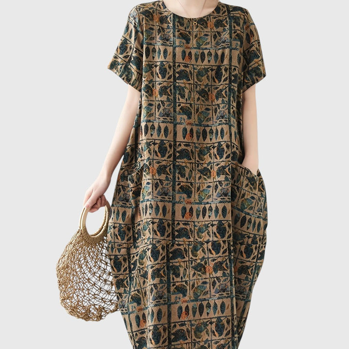 Andrea - Chic Maxi Dress with Elegant Tummy Coverage