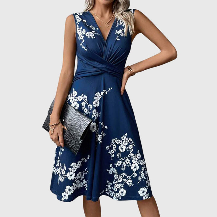 Brenda - Women's Summer Dress Featuring a Wrap Neckline