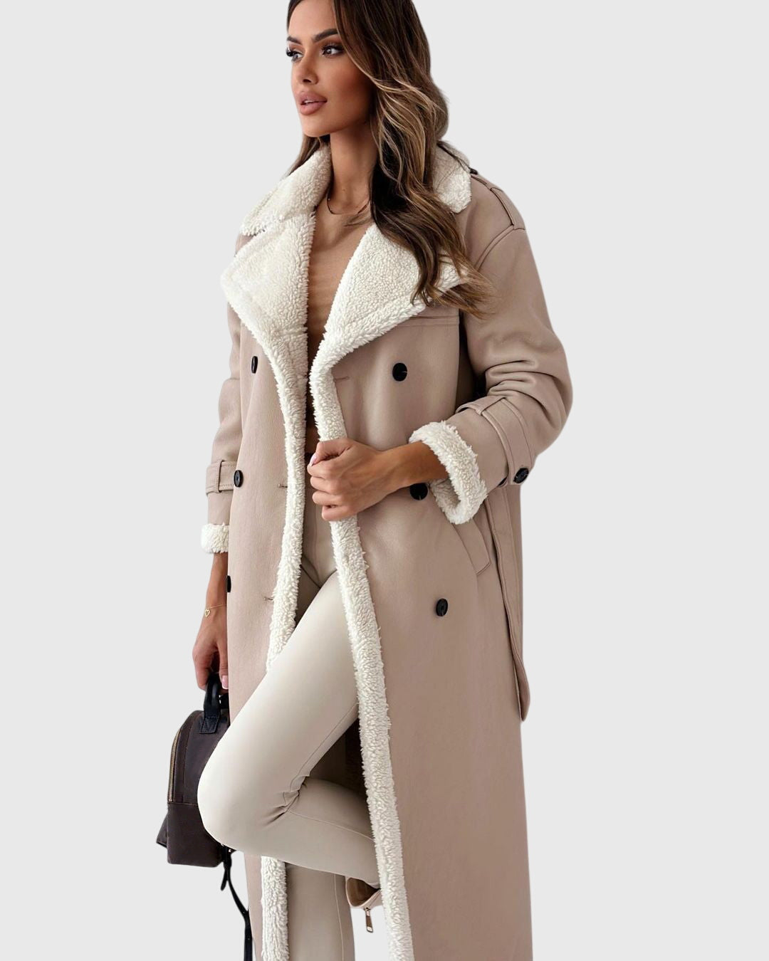 Beatrice - Long Coat with Borg Collar