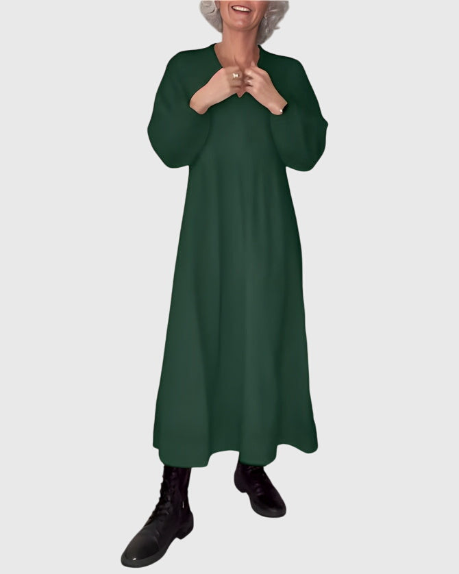 Amanda - Elegant V-Neck Maxi Dress