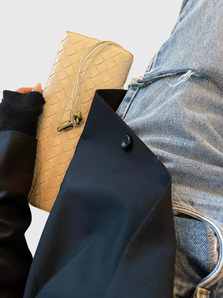 Camila | Elegant Slim Woven Clutch