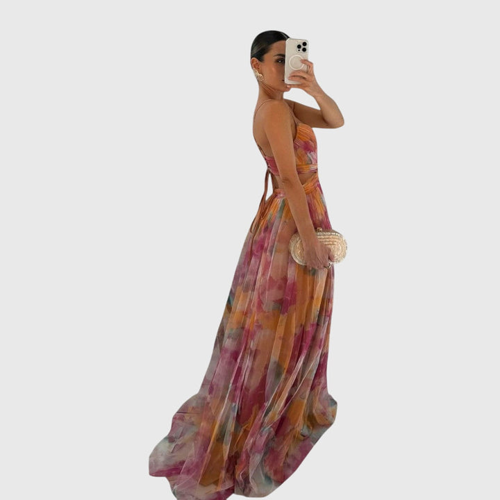 Chelsea - Elegant Floral Maxi Dress