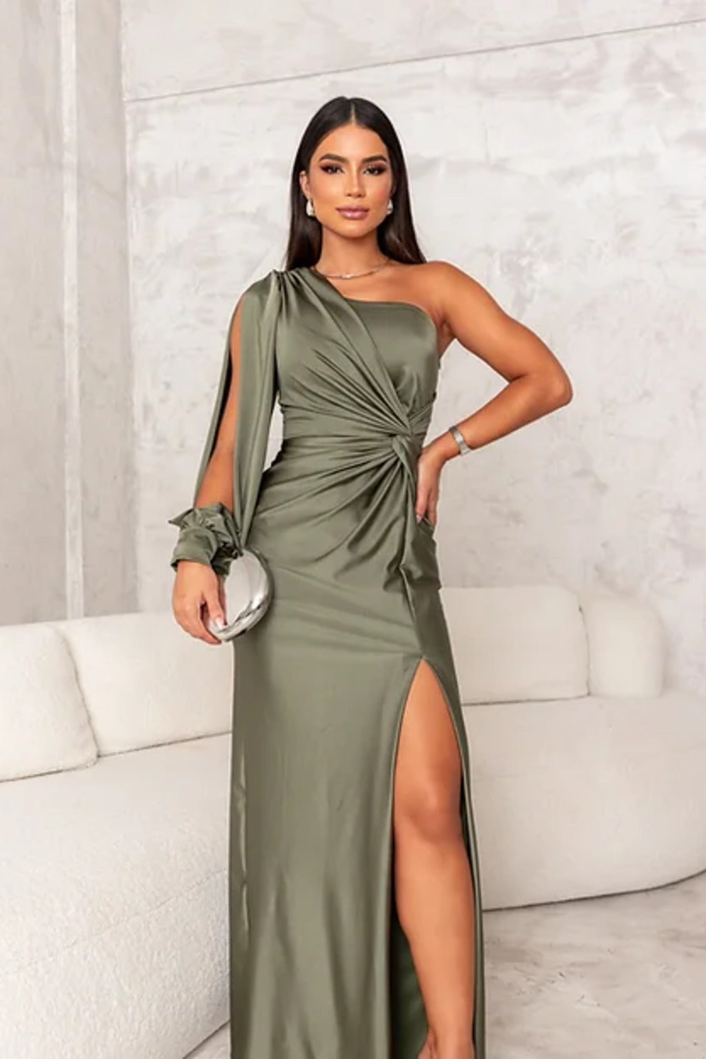 Ada | Elegant Draped Glam Gown