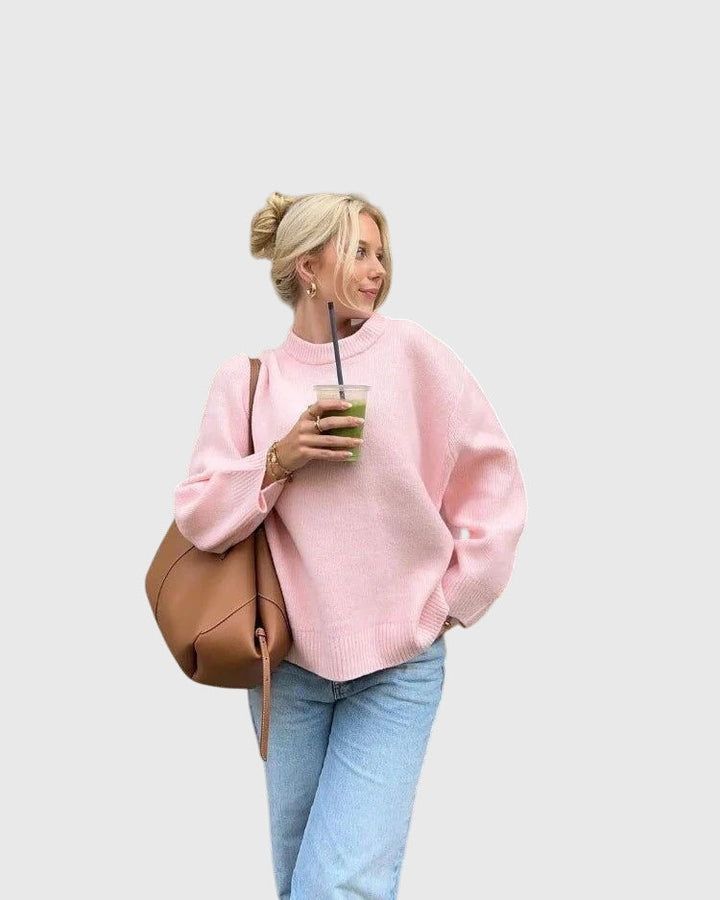 Bailee | Cozy Blush Pink Sweater