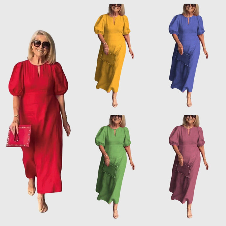 Aime - Chic Midi Dress with Elegant Essence