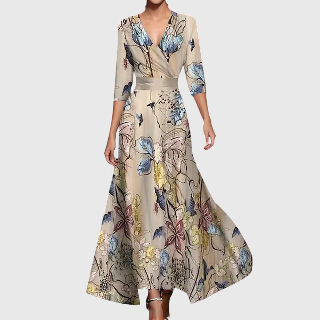 Caroline | Chic Floral Dress for Summer Elegance