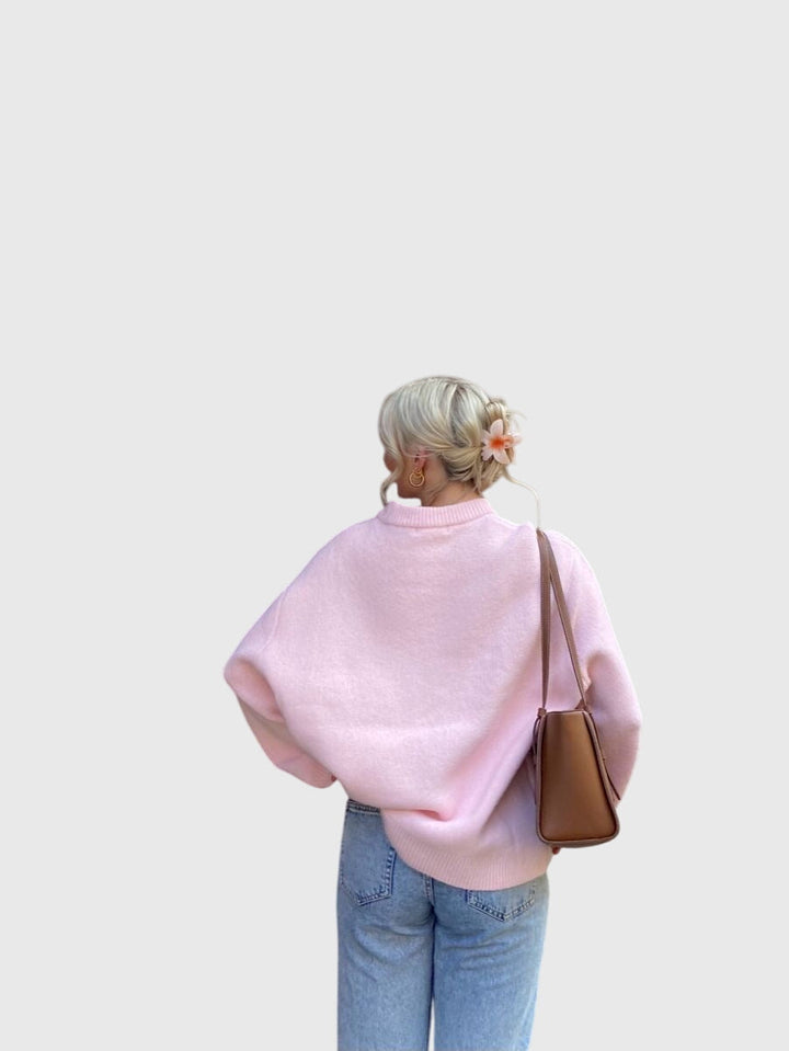 Bailee | Cozy Blush Pink Sweater