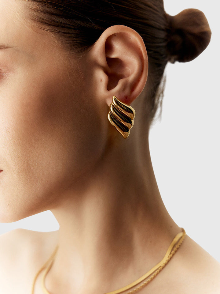 Aitana | Triple Layer Wing Earrings