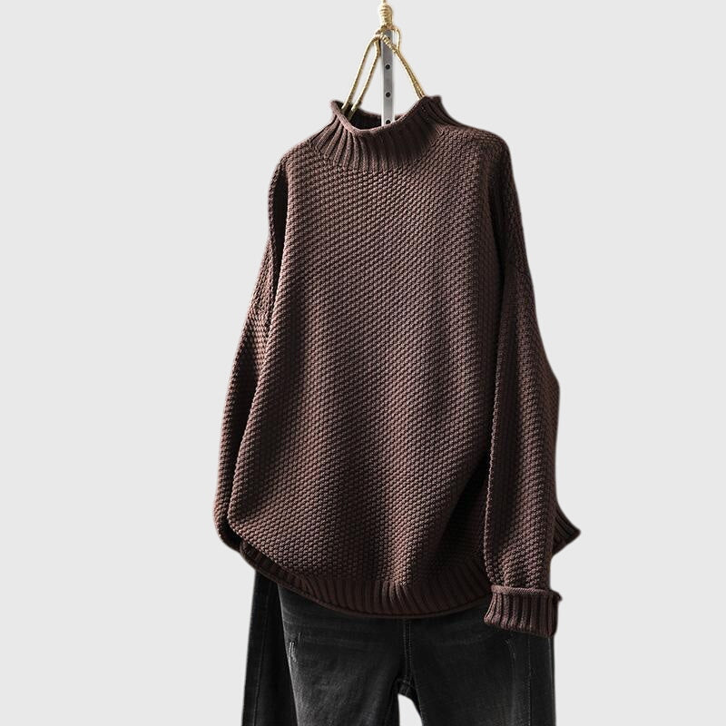 Amelia | Cozy Funnel Neck Knit Sweater