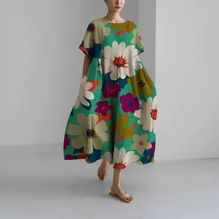 Claire™ – Floral Print Bohemian Dress