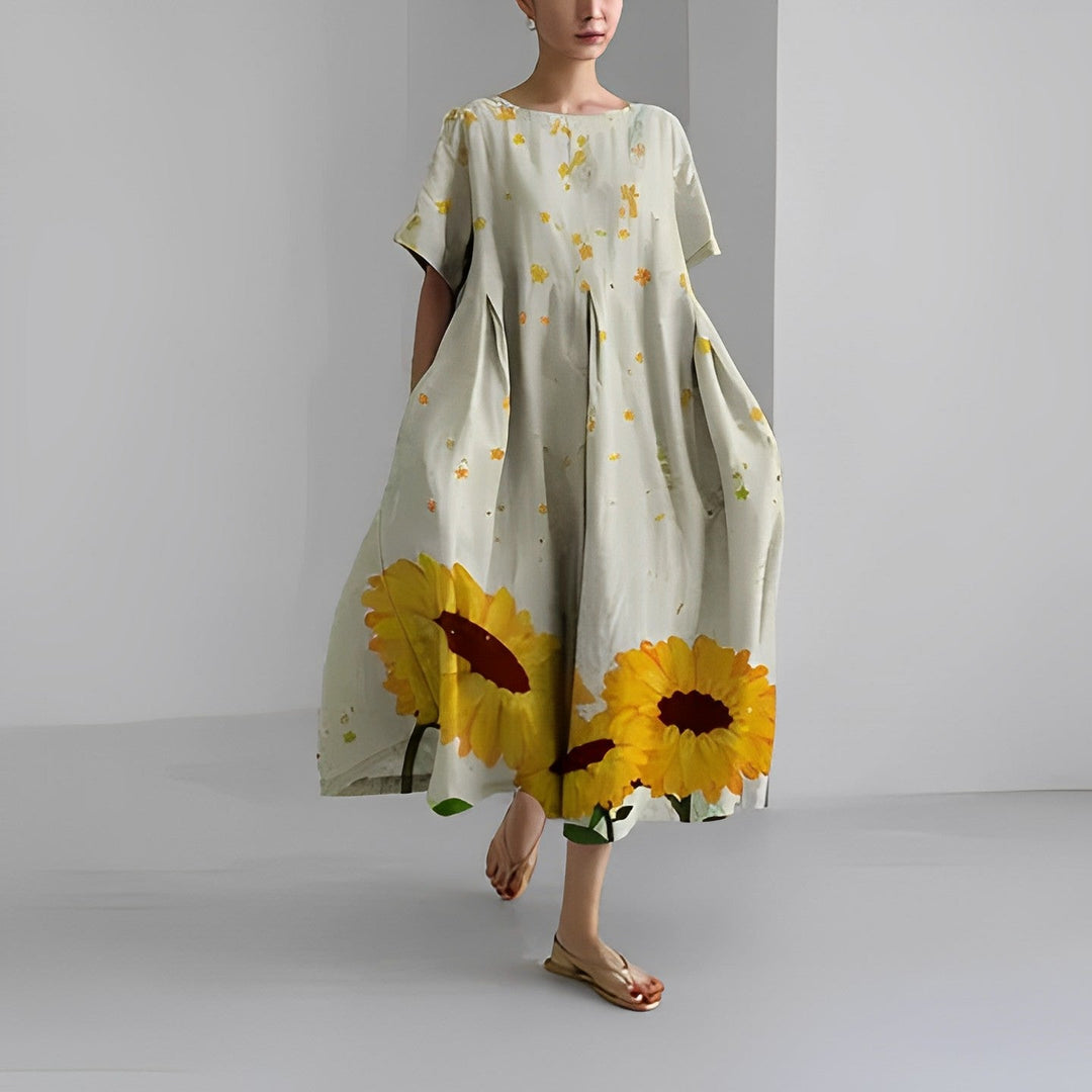 Claire™ – Floral Print Bohemian Dress