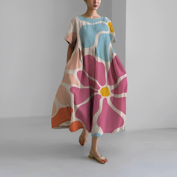 Claire™ – Floral Print Bohemian Dress