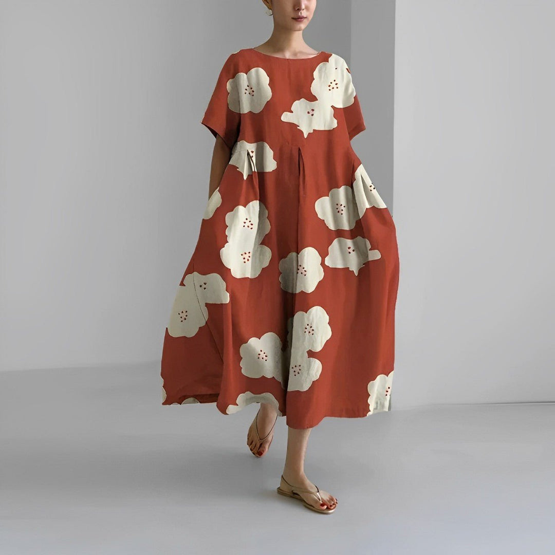 Claire™ – Floral Print Bohemian Dress