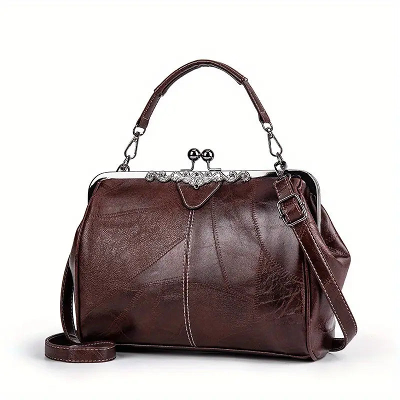 Retro-Inspired Geometric Crossbody Bag by Liv