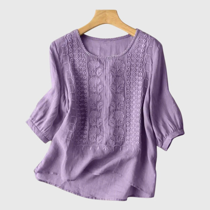 Alora - Timeless Floral Blouse